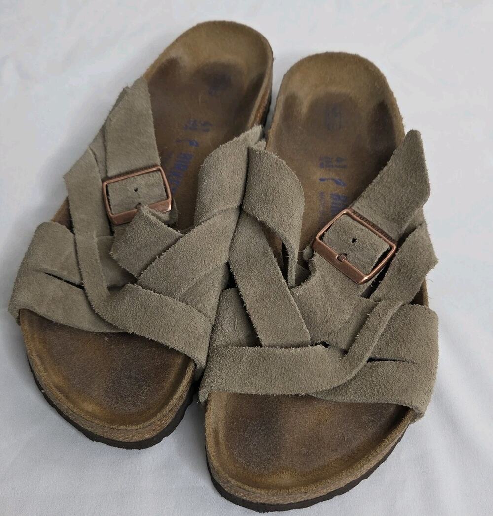 Birkenstock Lugano Soft Footbed Suede Leather Us Size: Men:8 Women:10 41